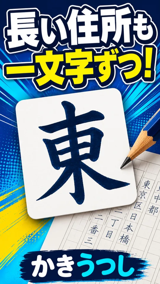 かきうつしの紹介動画サムネイル（イラスト）